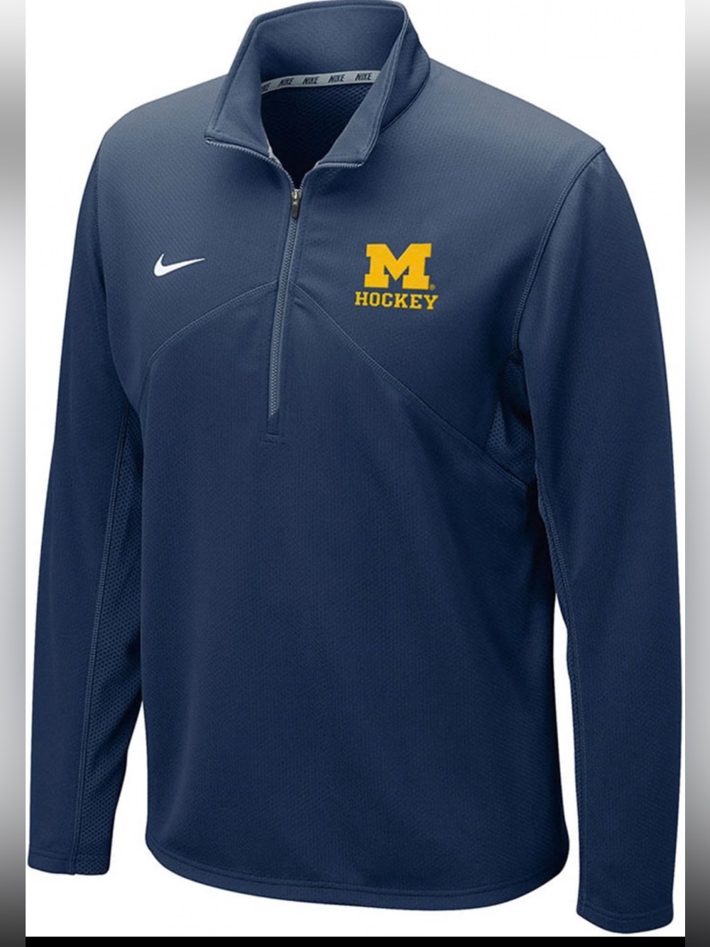Nike Michigan Wolverines Quarter Zip Hockey Pullover